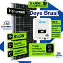 KIT SOLAR DE 1500 KWh INV ST DE 10KW C/ 20 MOD 585Wp |Cap 11,7 KWp~Prod 1491KWh FIBRO