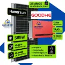 KIT SOLAR DE 1900 KWh INV ST DE 12KW C/ 26 MOD 585Wp |Cap 15,21 KWp~Prod 1939KWh FIBRO