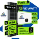 KIT SOLAR DE 6000 KWh INV ST DE 50KW C/ 76 MOD 585Wp |Cap 44,46 KWp~Prod 5668KWh SOLO 